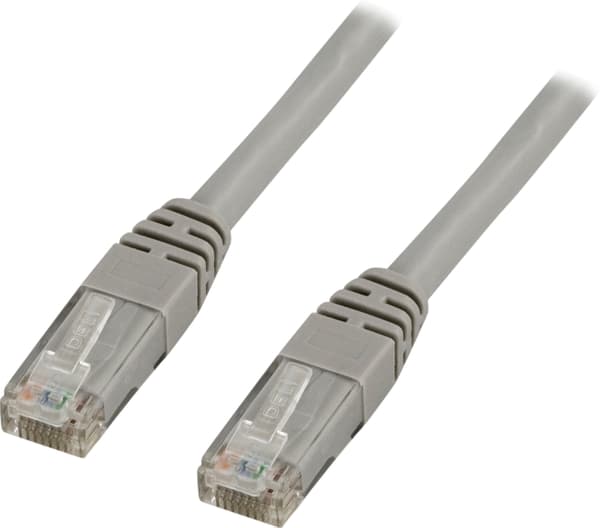 UTP Cat.5e laitekaapeli, 1m, harmaa