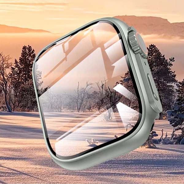 Kellon kotelo näytönsuojalla Apple Watch Ultra 8/7 Hopea 45 mm