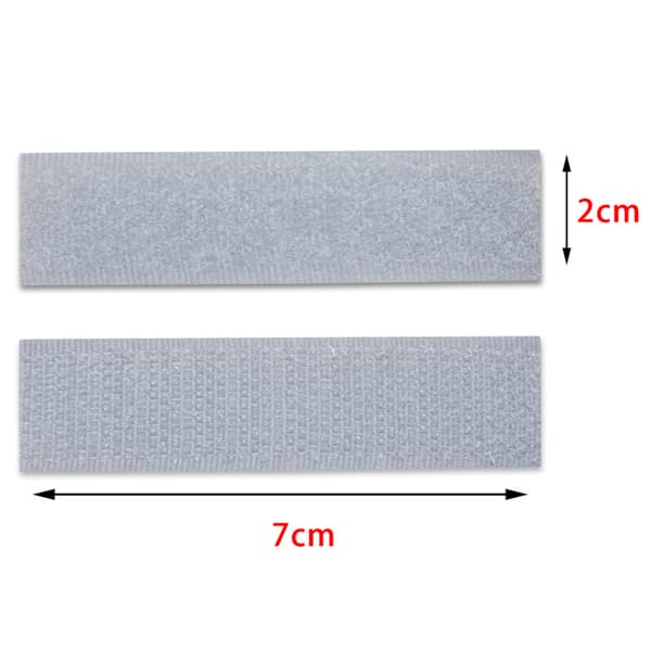 Velcro reparationslapper - 1 par Grey Grey