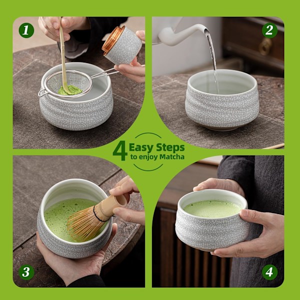 Løft Dit Te-ritual med Vores 7-Dele Matcha Ceremoni Kit