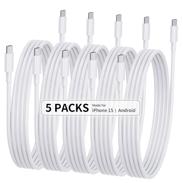 5-pack CTO C datakablar, 1M PD 60W snabbladdningskablar 5-pack S