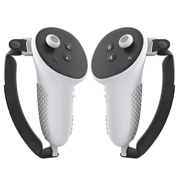 Silikonegreb/beskyttelse til Meta Quest 3-controllere White White