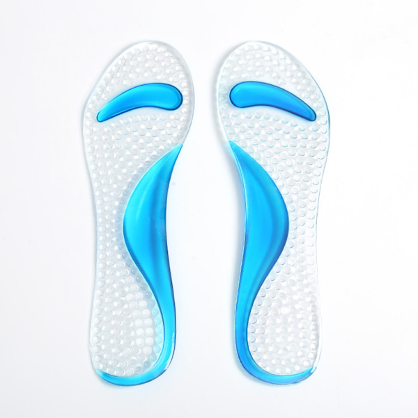 1 par Anti-Slip High Heel Inserts - Gel Arch Pads för kvinnor Transparent