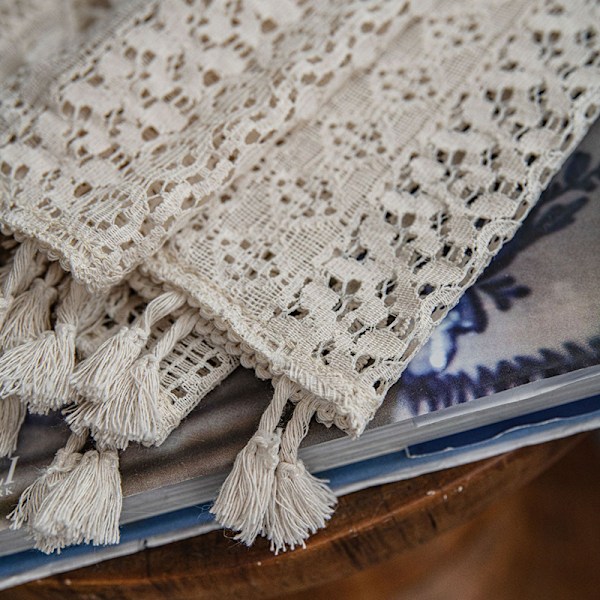Macrame gardinhållare, gardinuppsättningar i bomullsrep XL