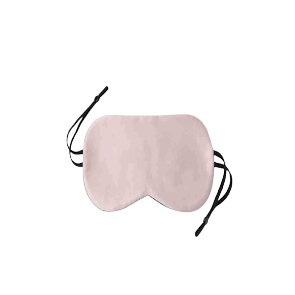 Sovmask i 100 % Mullbärssilke Rosa