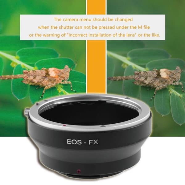 EOS-FX-objektiivin sovitin: Canon EOS -objektiivit Fuji FX -kameroihin