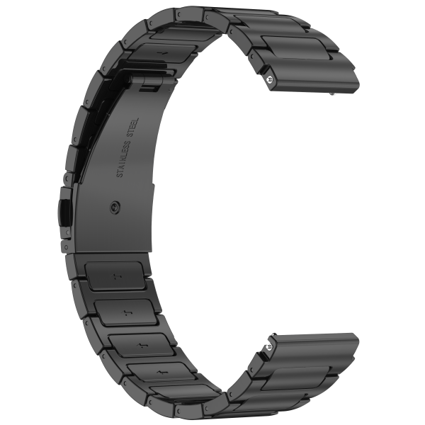 Klockarmband i rostfritt stål för Xiaomi Haylou RT2 LS10, 22mm Svart