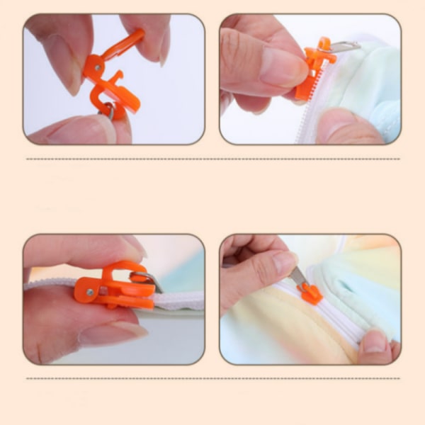 Fix A Zipper (6-pack) - Dragkedja Reparationssats Orange
