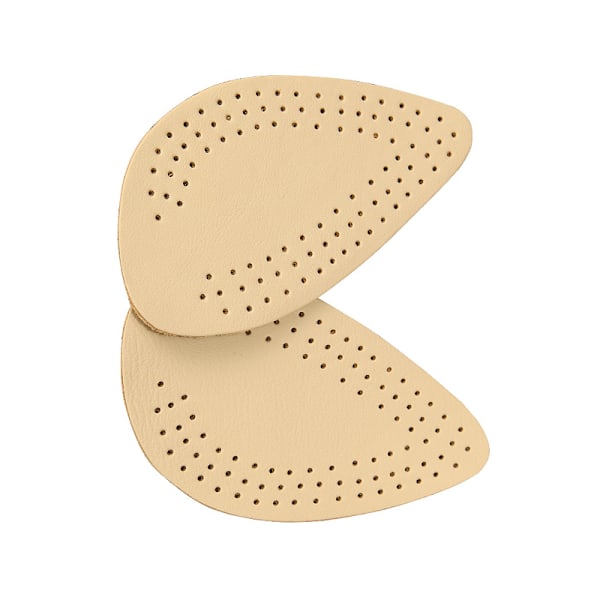 Nahkaiset puolipohjalliset korkokengät, jalkaterän pehmusteet Beige
