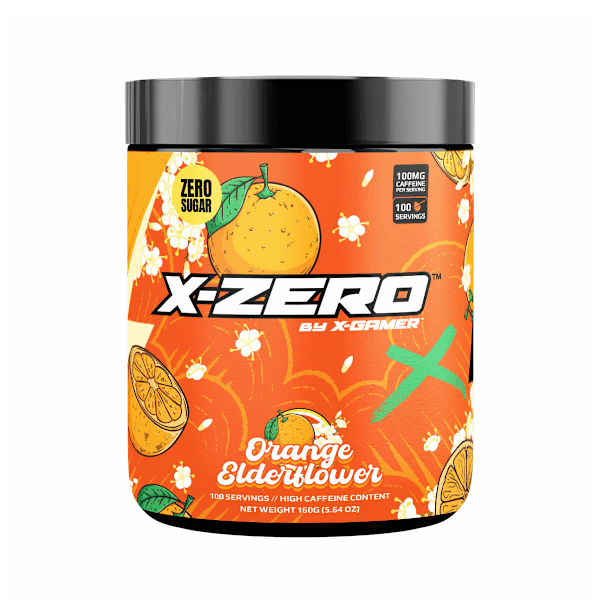 Energidrikpulver X-Zero 160 gram Orange Elderflower