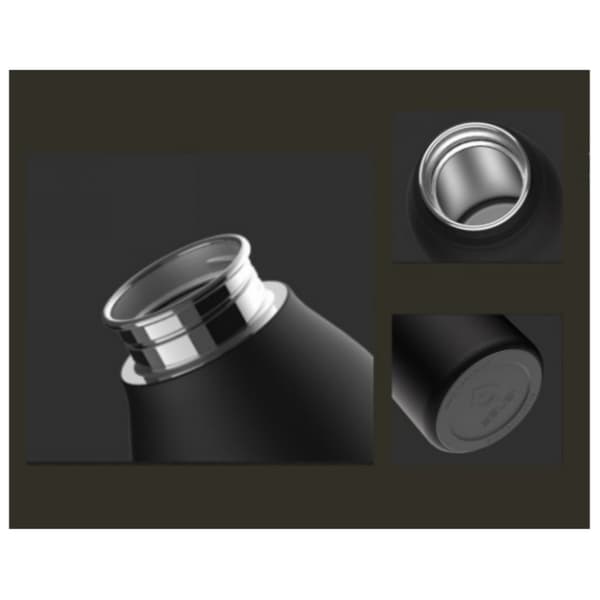 Älykäs vesipullo UV-steriloinnilla - 750ml Black Black