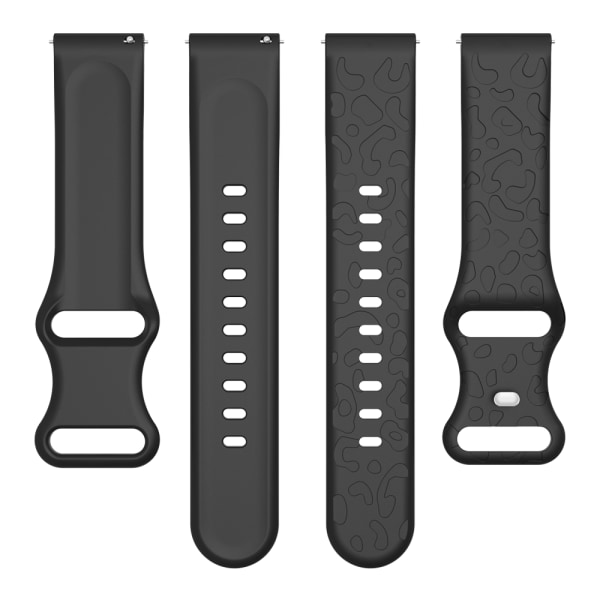 Klockarmband för Garmin Forerunner 265S, Fossil GEN6, Huawei Honor - 18 mm Svart