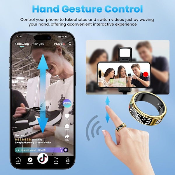 Smart Ring: Din ultimative sundheds- og fitnesstracker Guld 8