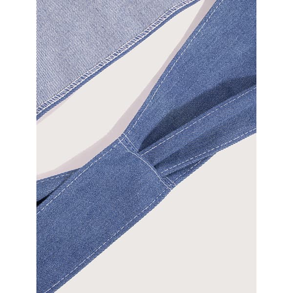 Bredt taljebælte med butterflieslips Blue Blue