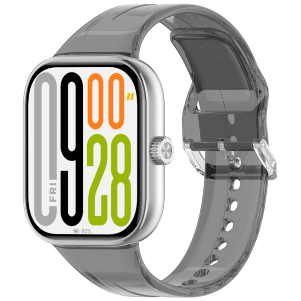 Läpinäkyvä TPU-ranneke Redmi Watch 5:lle ja Xiaomi Band 9 Pro:lle Musta