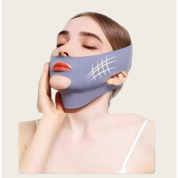 Mask för Ansiktslyft under Sömn Grå
