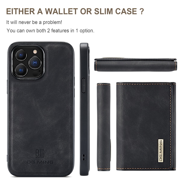 Magnetisk pung-etui til iPhone iPhone 16 Plus