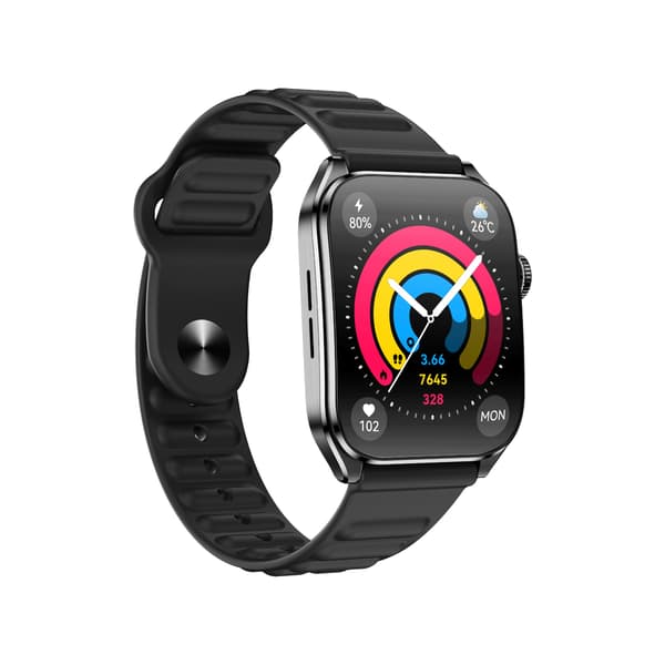 1.93" AMOLED Bluetooth Samtal Smartwatch kompatibelt med GloryFit APP Black Black