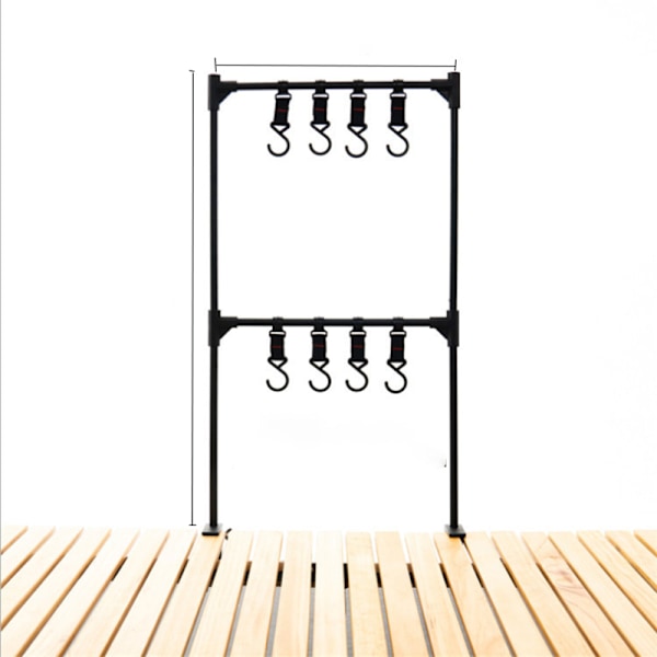 Camping Lantern Stand med förvaringsställ D