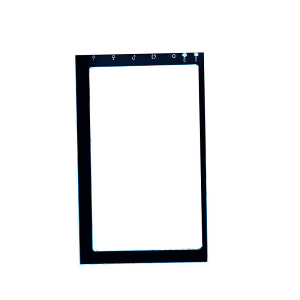 Hærdet glas Car Navigation Screen Protector med Carbon Fiber Black Border S