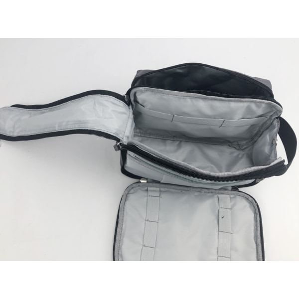 Rymlig Necessär med Handtag Grå