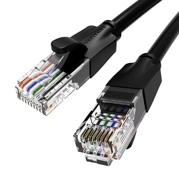 Kaapeli sieciowy UTP CAT6 Vention IBEBI RJ45 Ethernet 1000Mbps 3m czarny