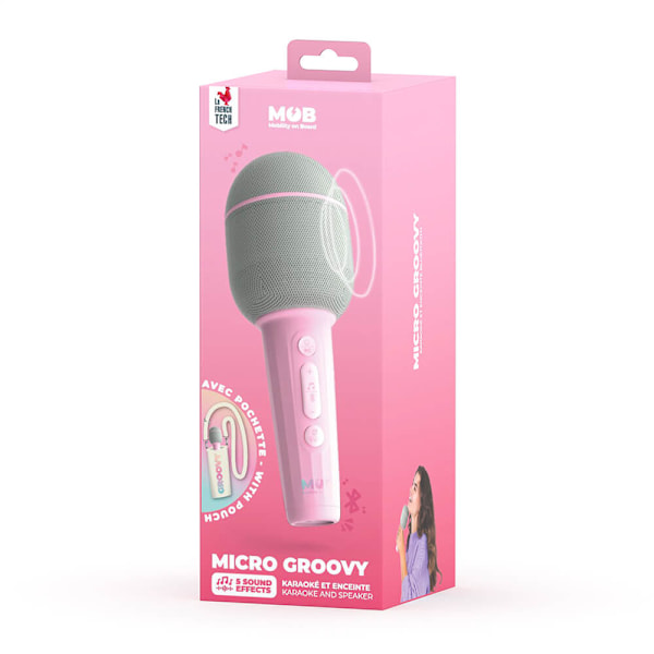Karaoke-mikrofoni Groovy Pink