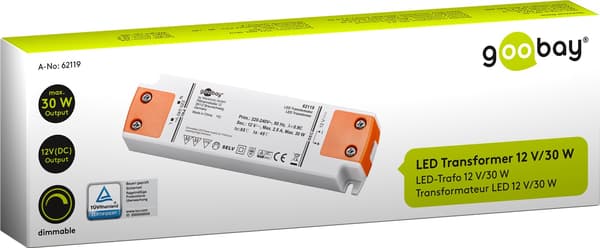 LED-muuntaja 12 V (DC) (DC), 30 W