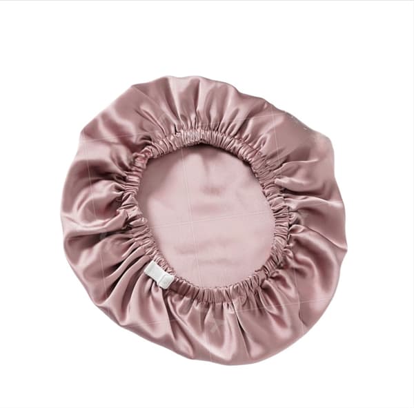 Dobbeltlags sovehætte i 100% silke til kvinder DustyPink DustyPink