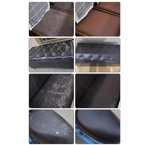 Selvklæbende PU Læder Reparationslap – 50cm x 137cm – Til Sofaer, Autostole og Mere Grey Grey