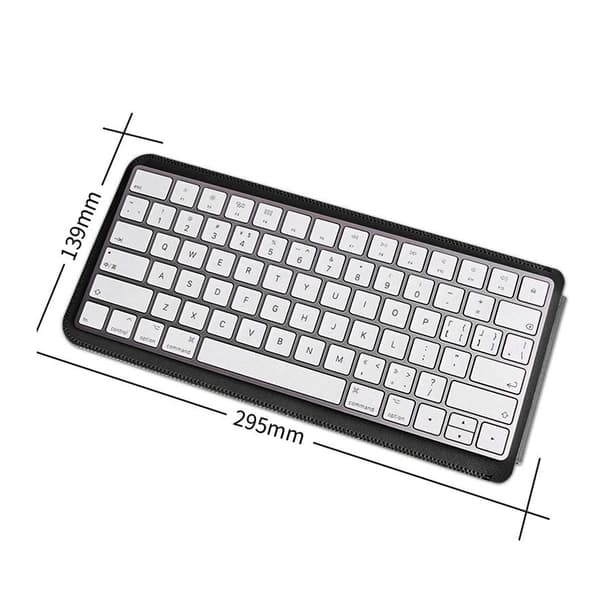 Tastatur i PU-læder til opbevaringstaske til Magic Keyboard - Sort Black Black