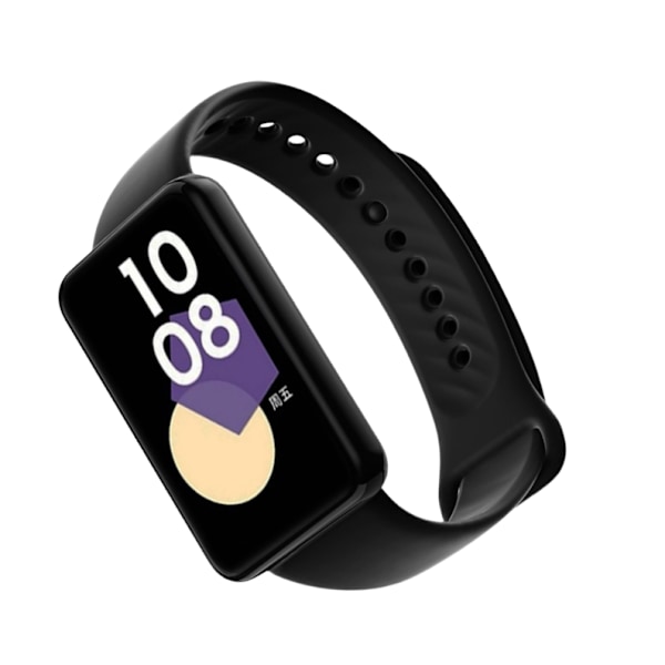 Ensfarvet silikonerem til Honor Band 9 Sort