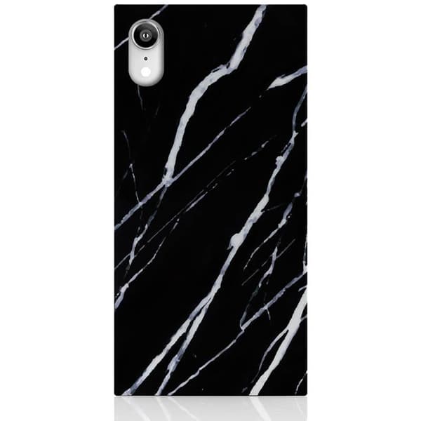 IDECOZ-puhelinkotelo, musta marmori iPhone XR:lle
