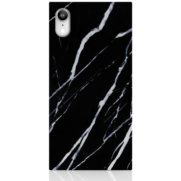 Mobilcover Sort Marmor iPhone XR