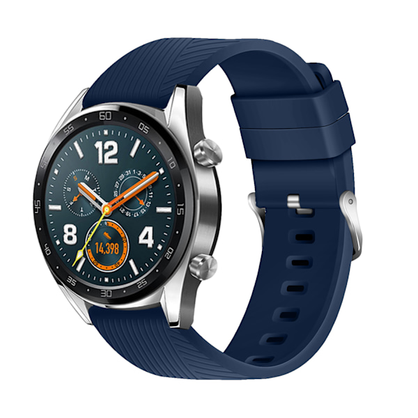 Silikonarmband för Huawei GT4/Samsung Galaxy Watch 4 Blå 20 mm