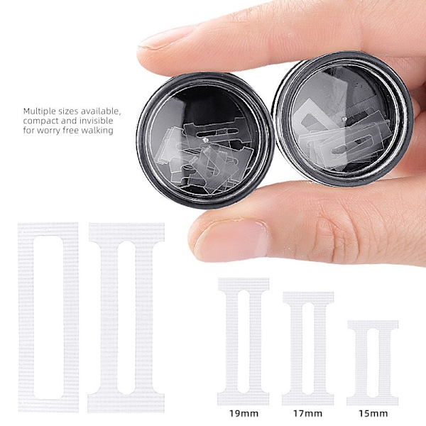 Heltäckande nageltippar med spetsmönster, 10 tippar/låda 17 mm
