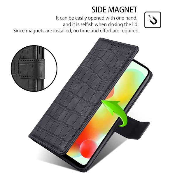 Mobilfodral med krokodilmönster för Redmi Note Modell 8