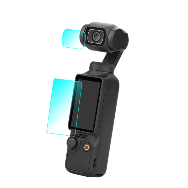 Linssin näytön karkaistu lasisuoja DJI Osmo Pocket 3:lle Läpinäkyvä