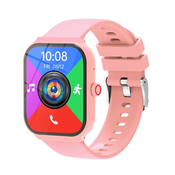 Multifunktionell Smartwatch med Bluetooth-samtal och Hälsoövervakning, kompatibelt med Android och iOS Pink Pink