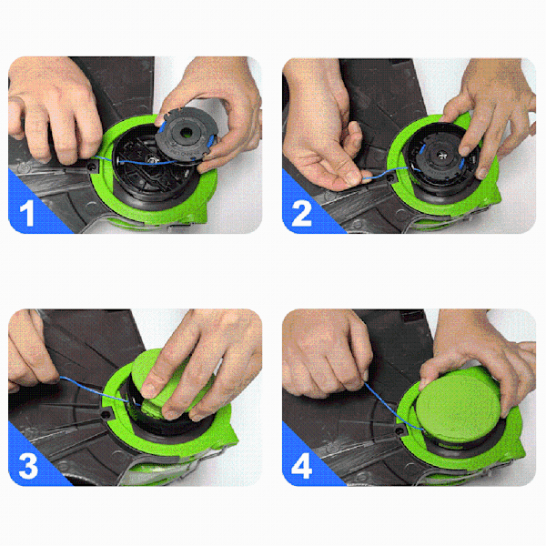 INF Trådspolar för Greenworks 24V G24LT/G24LTK2/G24LT30M/G24LT30MK2 Flerfärgad