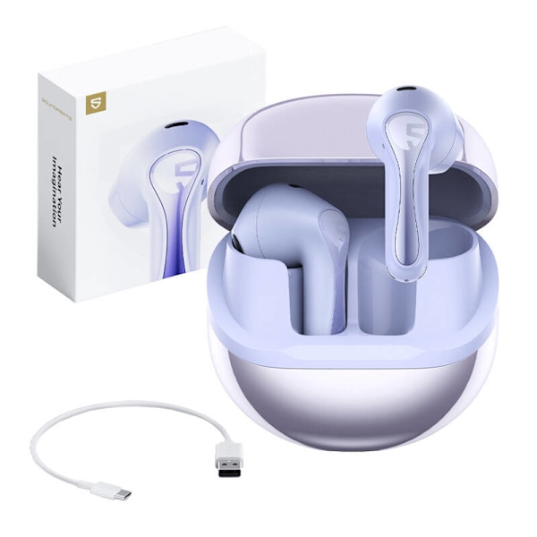TWS Soundpeats Air 5 hörlurar (lila)