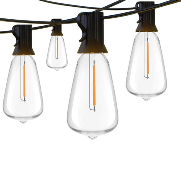 15 m 25 LED-valosarja varapolttimolla - EU-pistoke (220 V) ulkokäyttöön