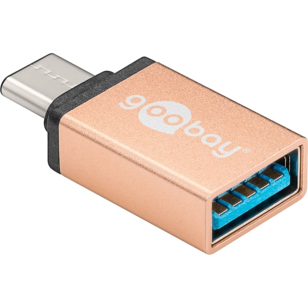 Goobay USB-C™ / USB En OTG Superspeed Adapter för anslutning lad