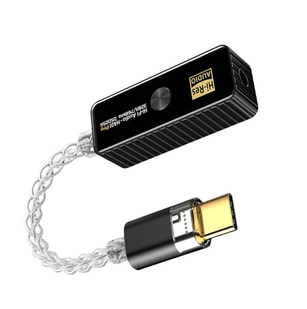 BJ06-Pro (HA01 PRO) USB-C - 3,5 mm -kuulokeadapteri Black Black