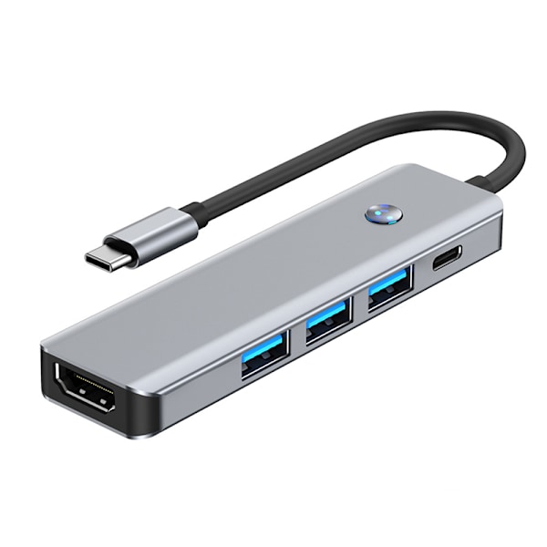5-in-1 USB-C Hubi: 4K60Hz, USB 3.0 ja kaksi USB 2.0 -porttia