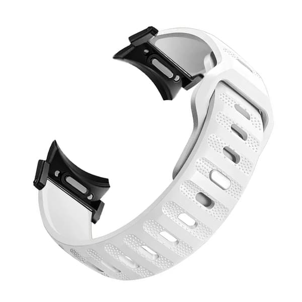 Galaxy Watch 6/5/4 Armband - Snabbkoppling Silikon Black+White Black+White