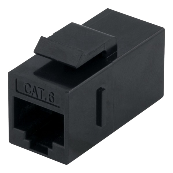 Cat6 Keystone coupler, unshielded, 2xRJ45, plastic, 180