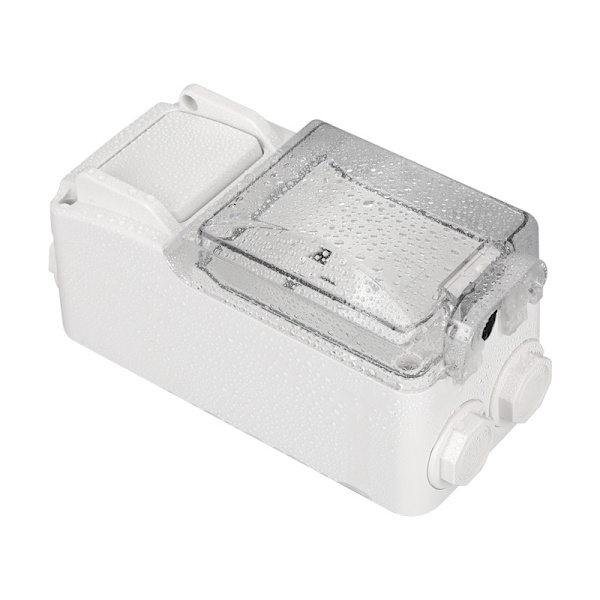 Mate French Standard 16A udendørs switch kombination vandtæt stikkontakt