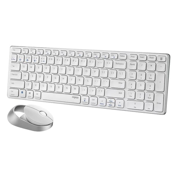 Tastatur/mus-sæt 9750M Multi-Mode Trådløs Hvid