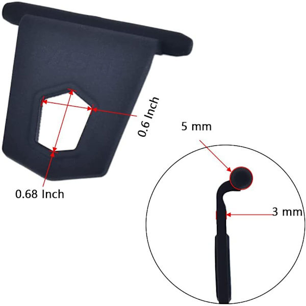 10-pack RV Markis sidomonteringskrokar